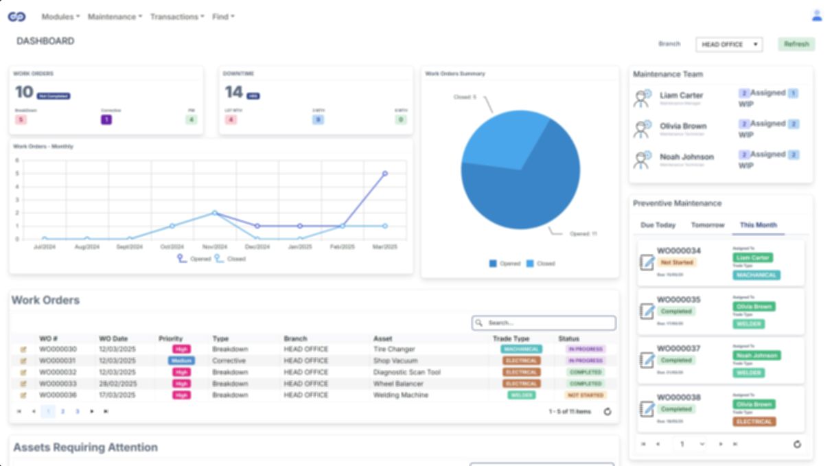 Infinity2X Asset Management Software